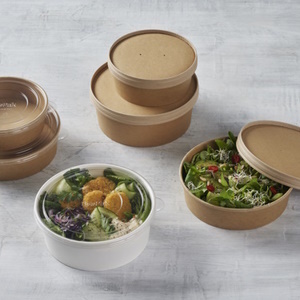 Bagasse Deckel für Bagasse Salatschale Bagasse Deckel für Bagasse Salatschale